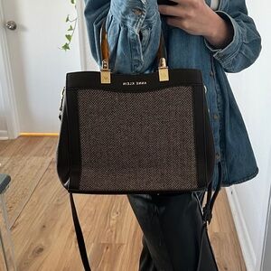 Anne Klein Brown Satchel Purse